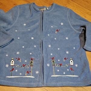 Fleece Zipper Top/cardigan